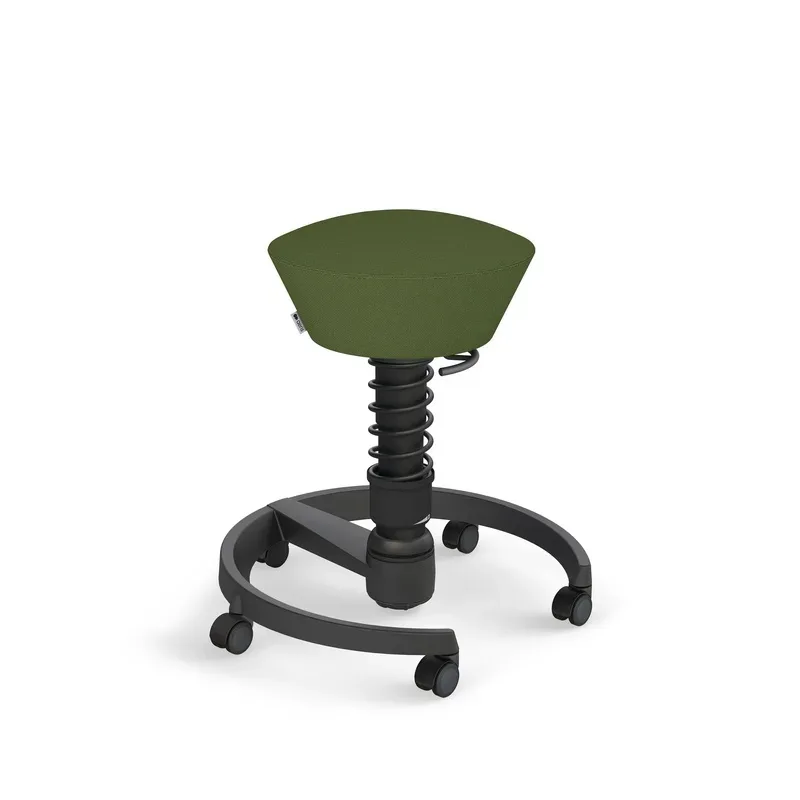 Aeris Swopper office stool Green/Black, New, Dynamic sitting - ideal for healthy sitting