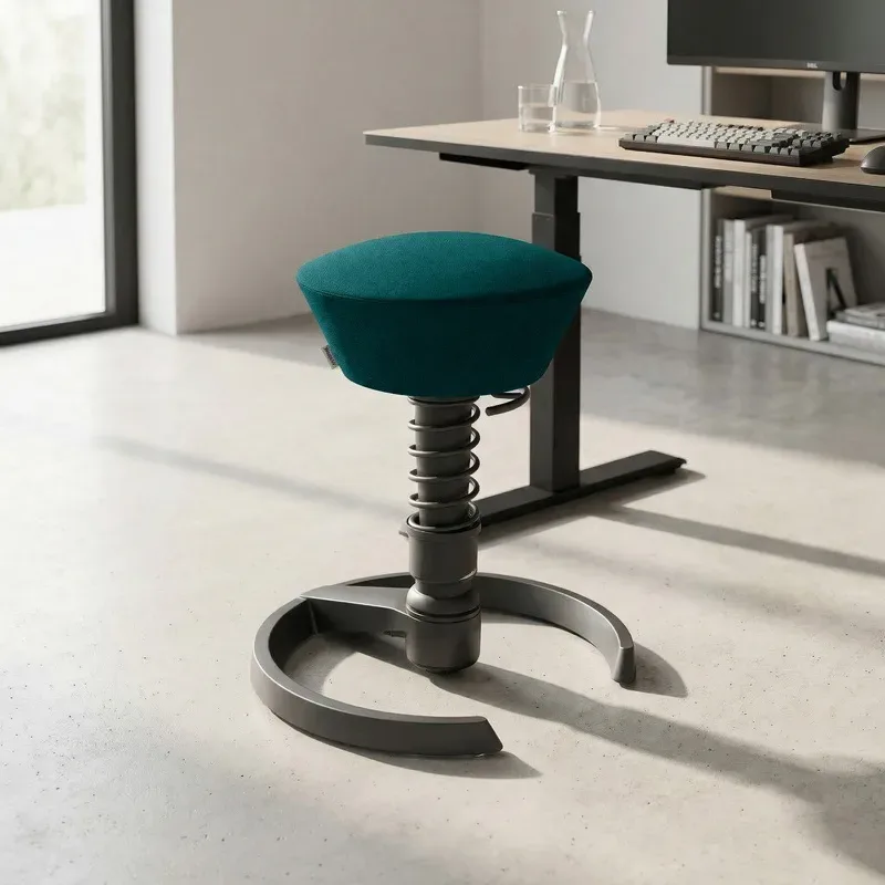 Aeris Swopper office stool Petrol/Black, New, Dynamic sitting - ideal for healthy sitting