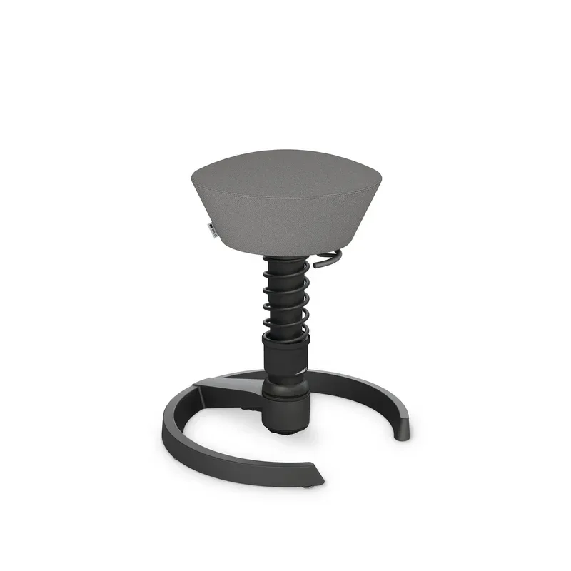 Aeris Swopper office stool Light grey/Black, New, Dynamic sitting - ideal for healthy sitting