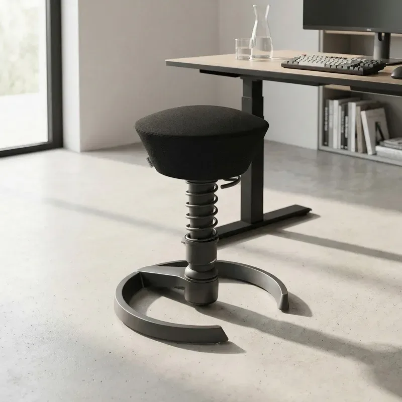 Aeris Swopper office stool Black/Black, New, Dynamic sitting - ideal for healthy sitting