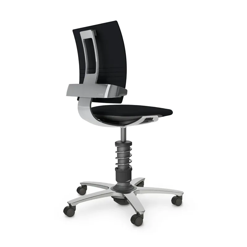 nv without armrests, Black/High-gloss polished, New, Ergonomic chair - ideal for flexible working