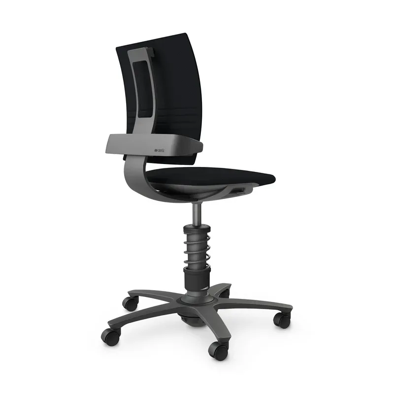 nv without armrests, Black/Black, New, Ergonomic chair - ideal for flexible working