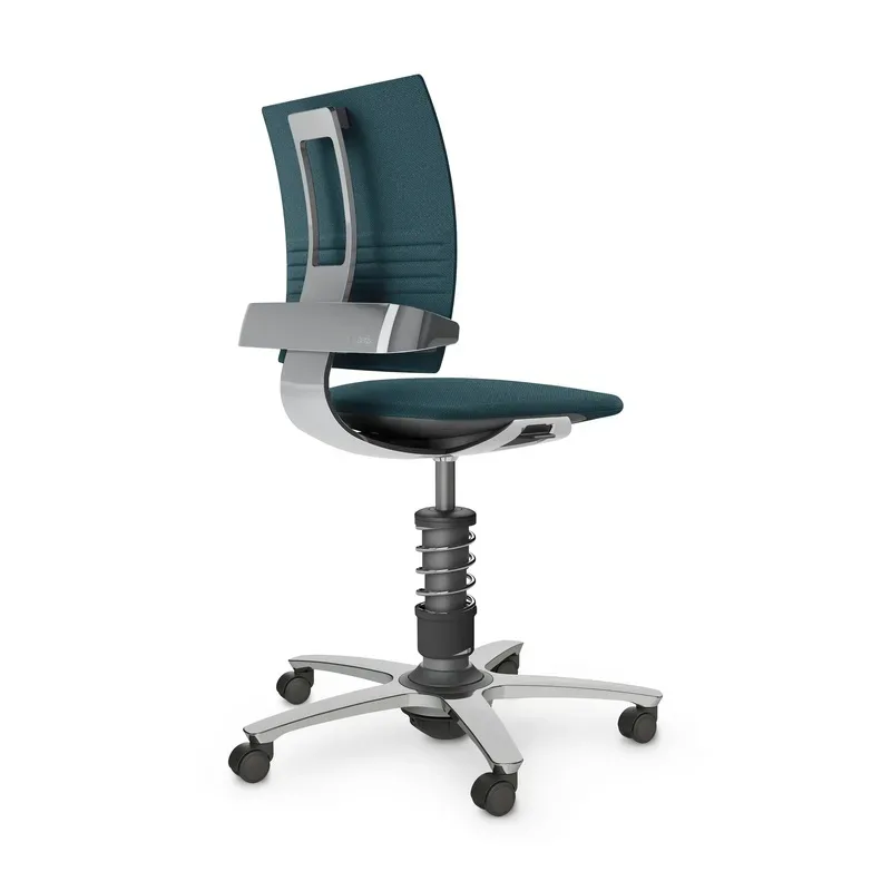 nv without armrests, Blue/High-gloss polished, New, Ergonomic chair - ideal for flexible working