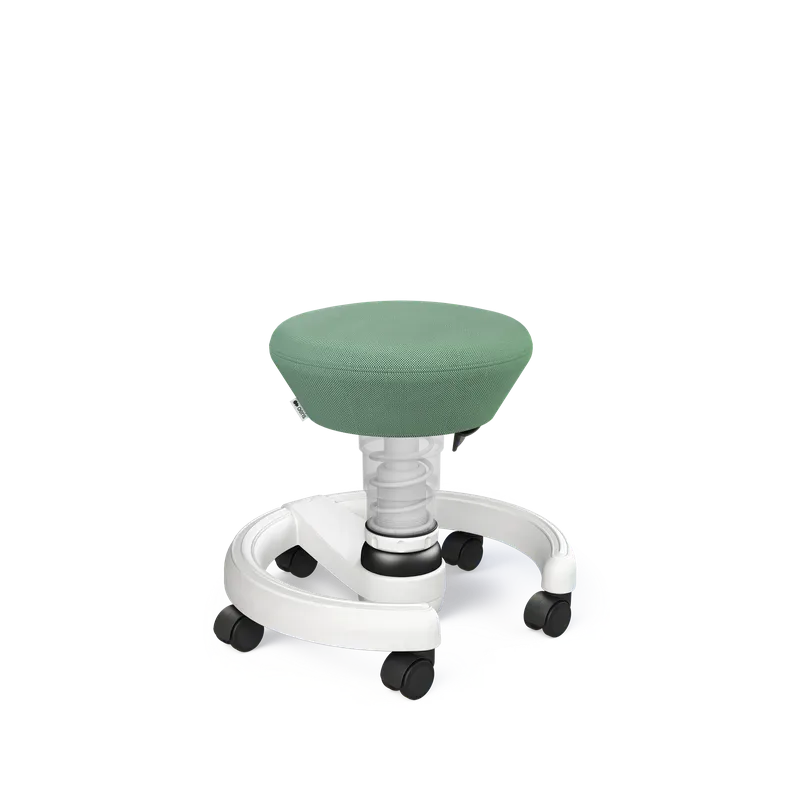 AERIS Kindersitzhocker Swoppster 120WHWHHQ05 gr&uuml;n/weiss, mit Rollen