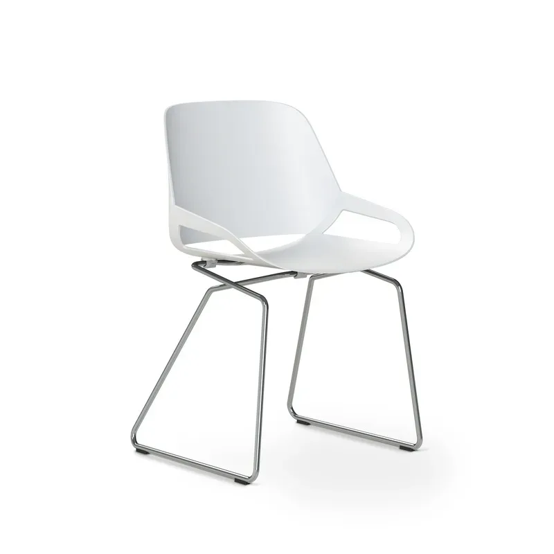 Aeris Numo conference chair White - chrome/None without armrests, New - Comfortable seating