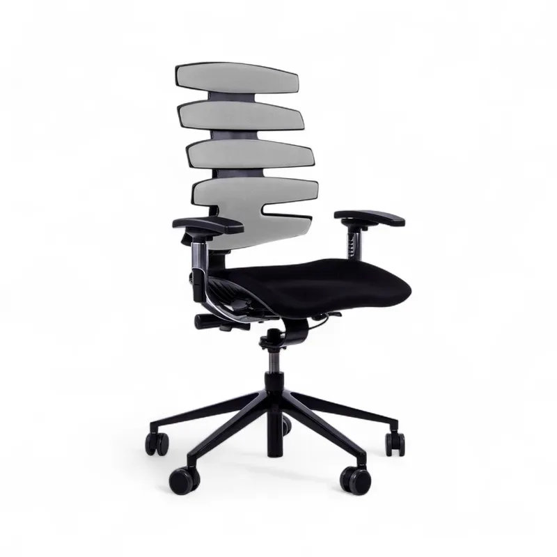 Office chair SitagWave with 3D armrests, Gray/Black, New, Ergonomic chair - ideal for flexible working