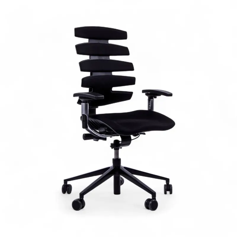 Office chair SitagWave with 3D armrests, Black/Black, New, Ergonomic chair - ideal for flexible working