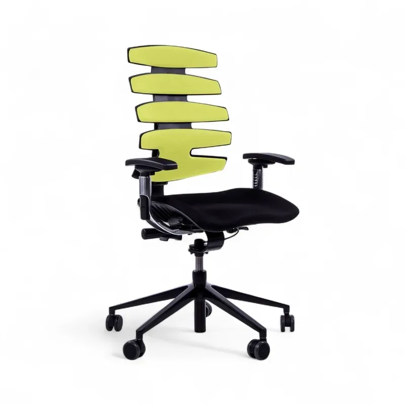 Office chair SitagWave with 3D armrests, Green/Black, New, Ergonomic chair - ideal for flexible working
