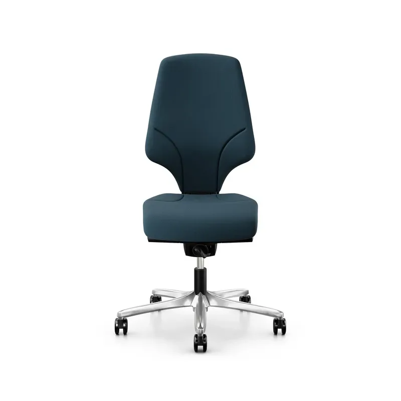 Office swivel chair Giroflex 64-3578 without armrests, Blue/Chrome-plated, New, Ergonomic chair - ideal for flexible working
