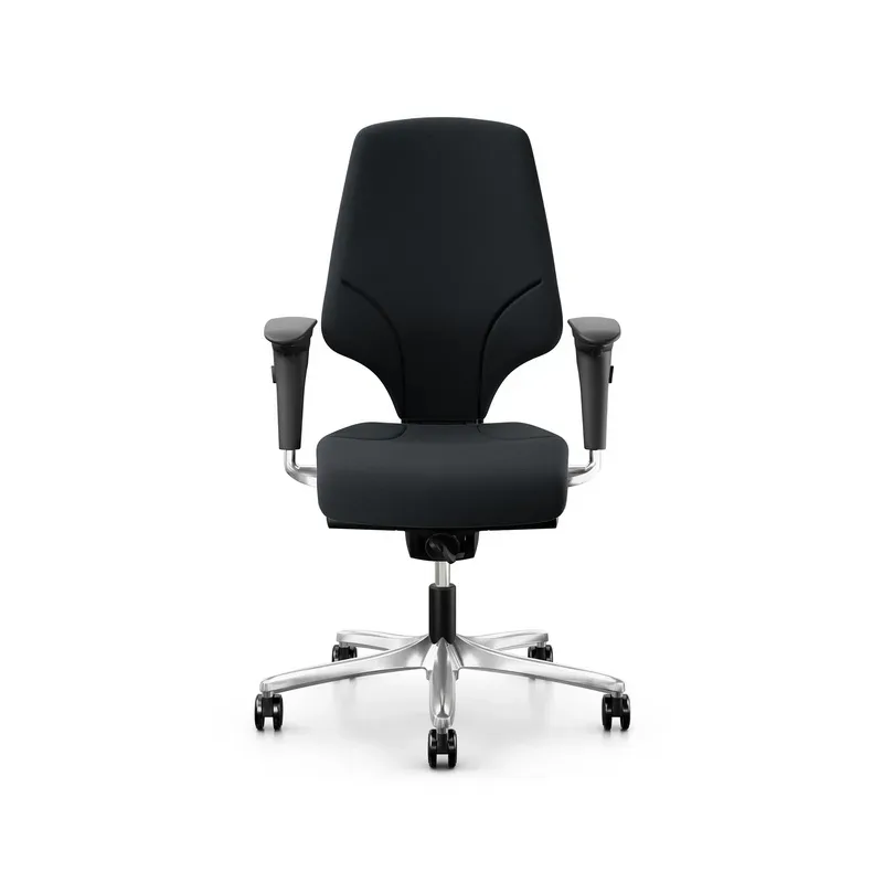 Office swivel chair Giroflex 64-3578 with 4D armrests, Black/Chrome-plated, New, Ergonomic chair - ideal for flexible working