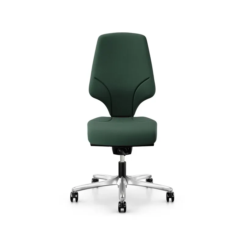 Office swivel chair Giroflex 64-3578 without armrests, Dark green/Chrome-plated, New, Ergonomic chair - ideal for flexible working