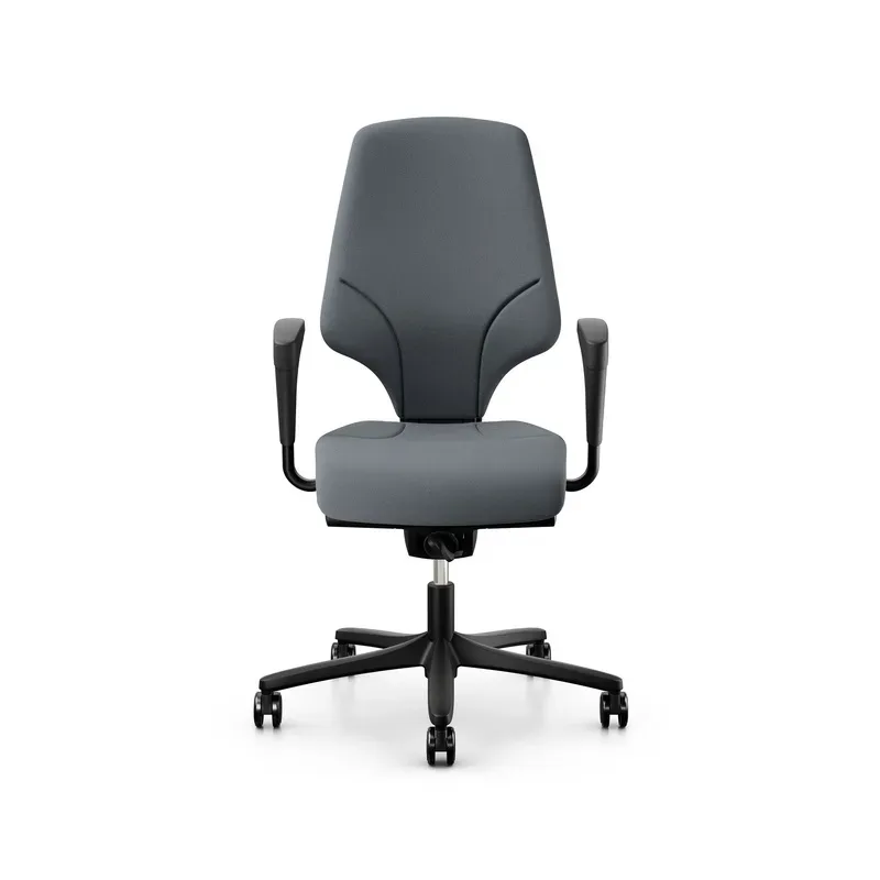 Office swivel chair Giroflex 64-3578 with 1D armrests, Gray/Black, New, Ergonomic chair - ideal for flexible working