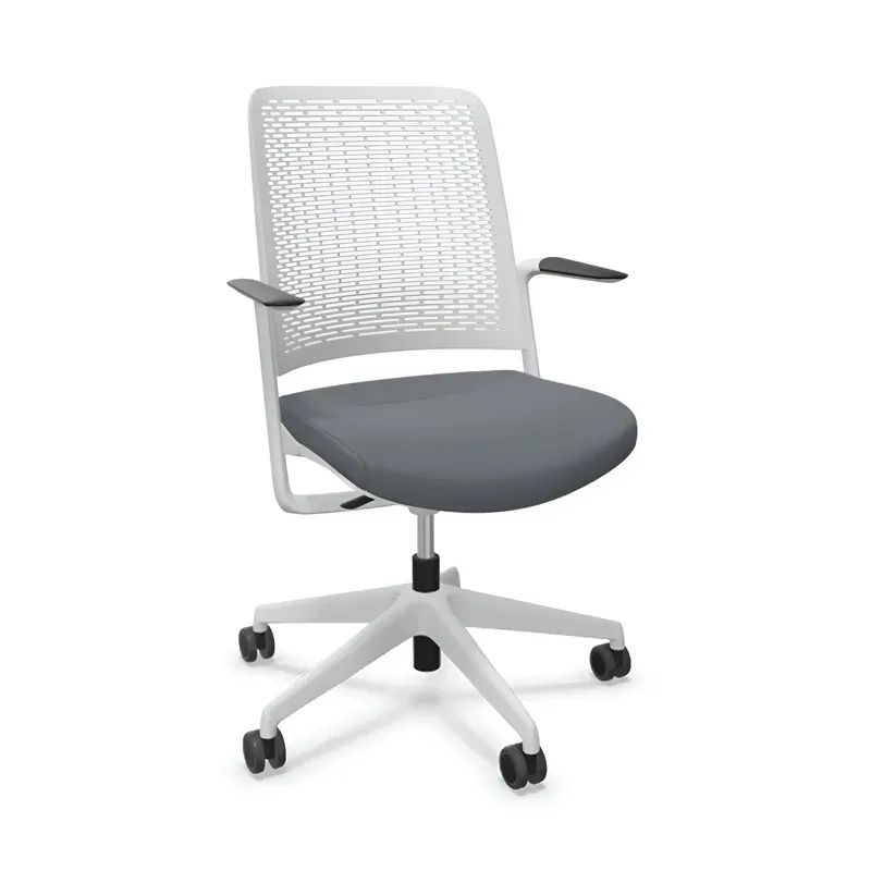 Office chair Sitag WithMe with fixed armrests, Gray/Light grey, New, Ergonomic chair - ideal for flexible working