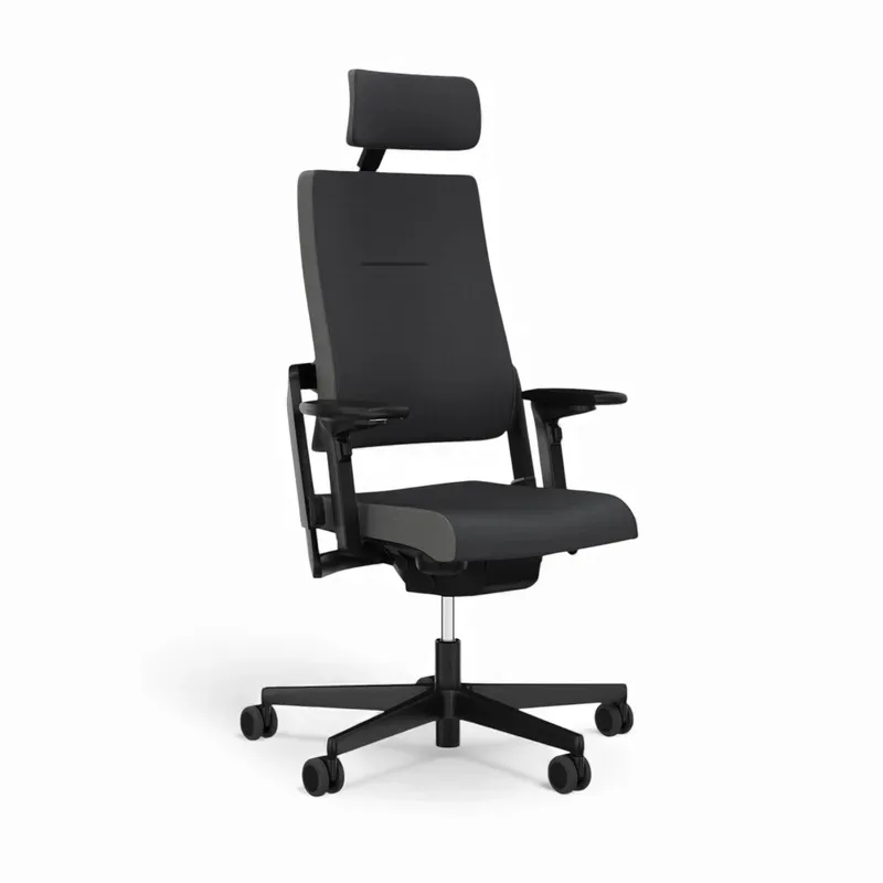 Office chair Sitag SitagXilium with headrest & with 4D armrests Anthracite/Black, New, Ergonomic chair - ideal for flexible working