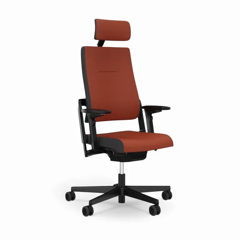 Office chair Sitag SitagXilium with headrest & with 4D armrests Orange/Black, New, Ergonomic chair - ideal for flexible working