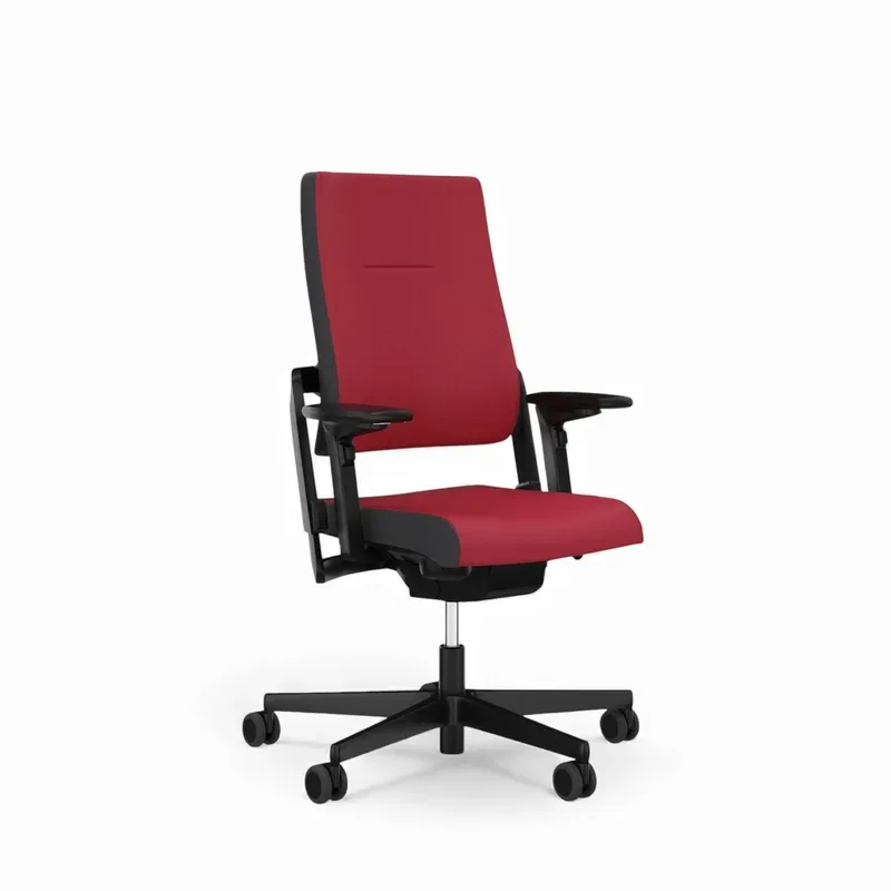 Office chair Sitag SitagXilium without headrest & with 4D armrests Red/Black, New, Ergonomic chair - ideal for flexible working