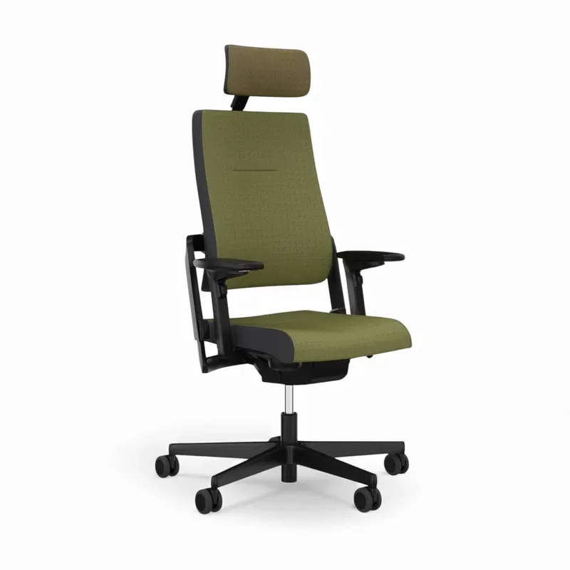 Office chair Sitag SitagXilium with headrest & with 4D armrests Green/Black, New, Ergonomic chair - ideal for flexible working