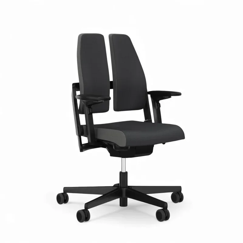 Office chair Sitag SitagXilium DuoBack with XV-Move mechanism with 4D armrests, Anthracite/Black, New, Ergonomic chair - ideal for flexible working