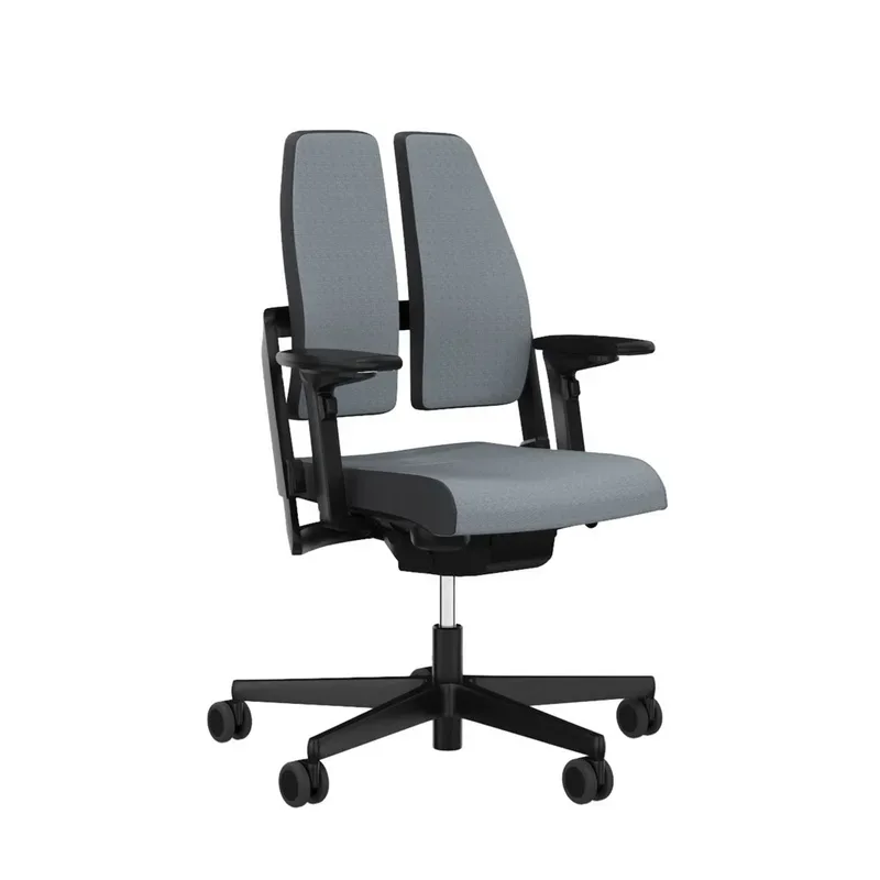 Office chair SitagXilium DuoBack swissmade with 4D armrests, Gray, New, Ergonomic chair - ideal for flexible working