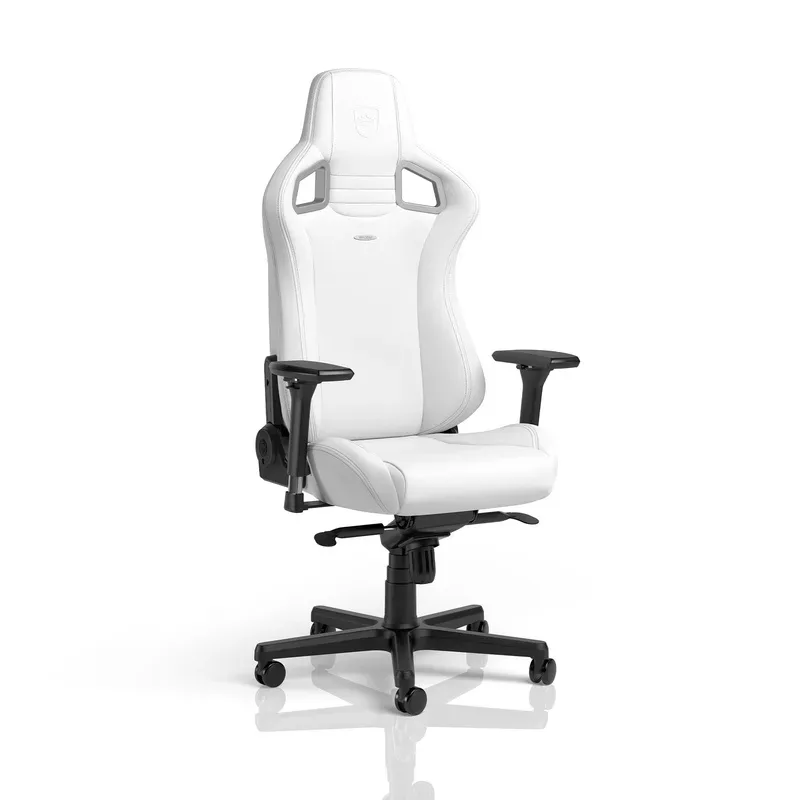 Noblechairs noblechairs EPIC Gaming-Stuhl - White Edition Gaming-Stuhl Weiß