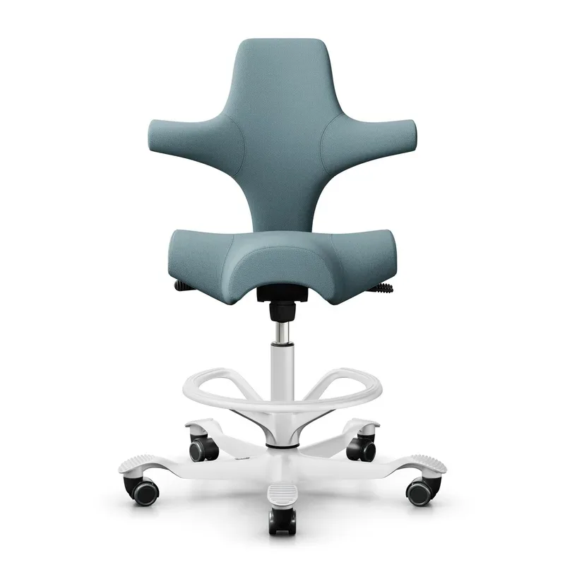 Counter stool HAG Capisco 8106, Light blue/White, New, Bar stool - Practical & comfortable