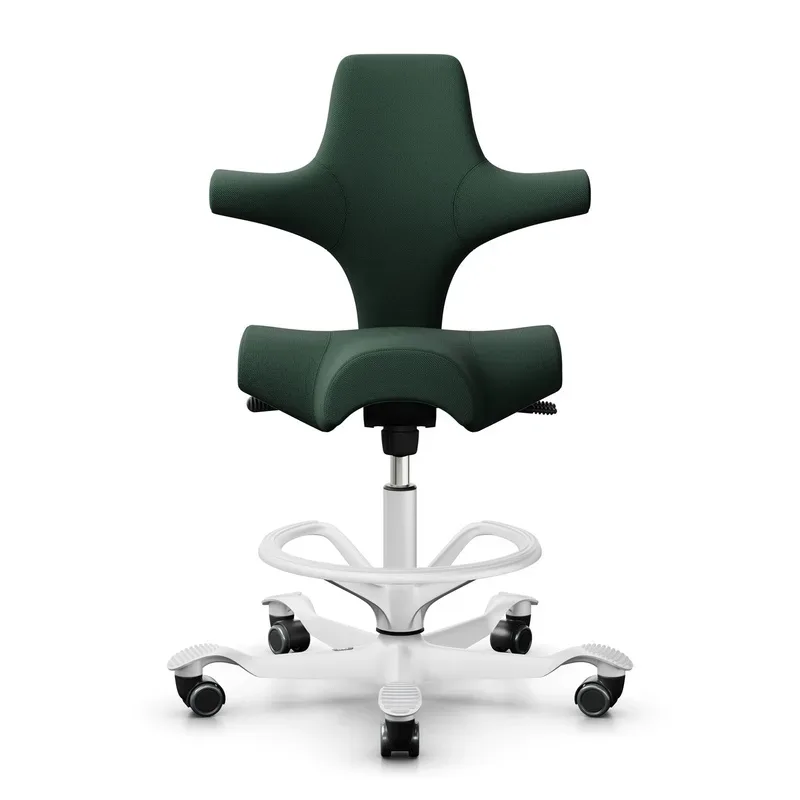 Counter stool HAG Capisco 8106, Dark green/White, New, Bar stool - Practical & comfortable