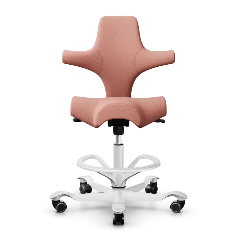 Counter stool HAG Capisco 8106, Pink/White, New, Bar stool - Practical & comfortable