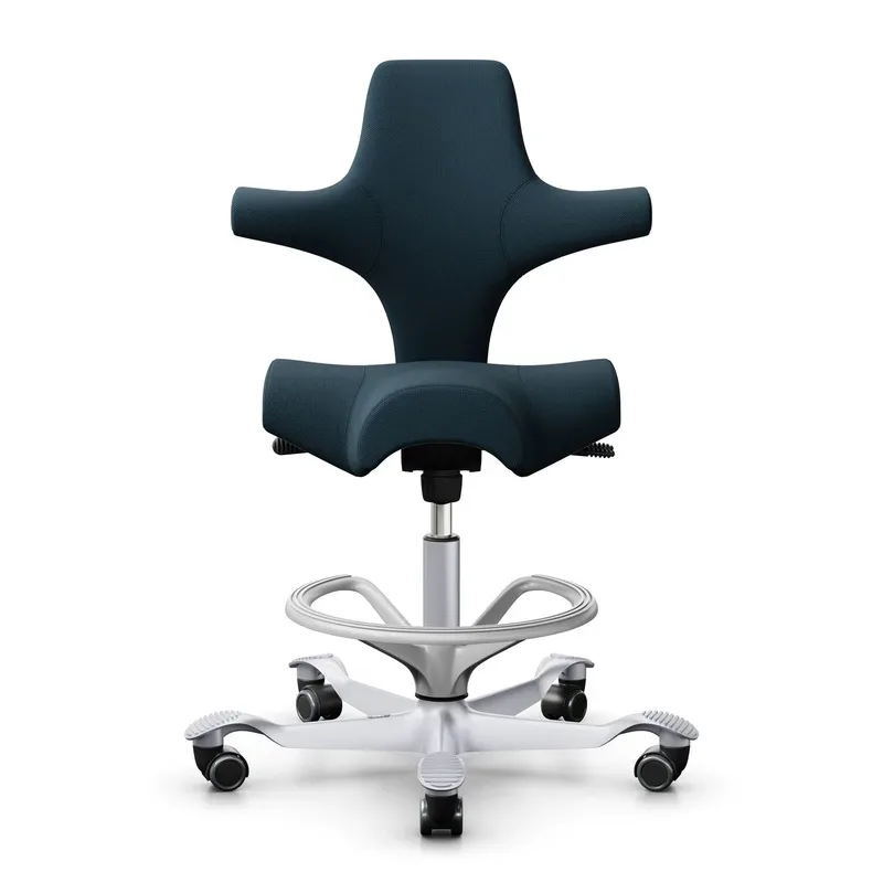 Counter stool HAG Capisco 8106, Blue/Silver gray, New, Bar stool - Practical & comfortable