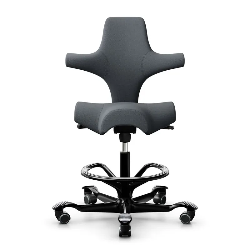 Counter stool HAG Capisco 8106, Gray/Black, New, Bar stool - Practical & comfortable