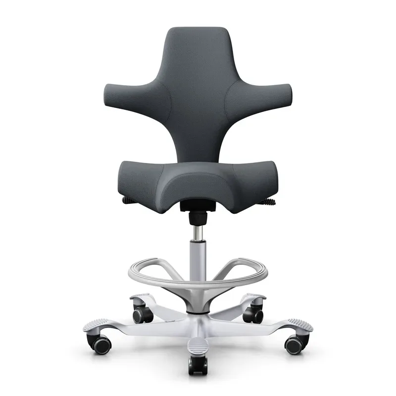 Counter stool HAG Capisco 8106, Gray/Silver gray, New, Bar stool - Practical & comfortable