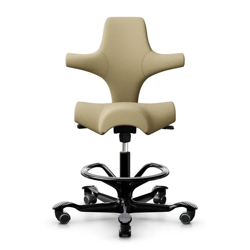 Counter stool HAG Capisco 8106, Yellow/Black, New, Bar stool - Practical & comfortable