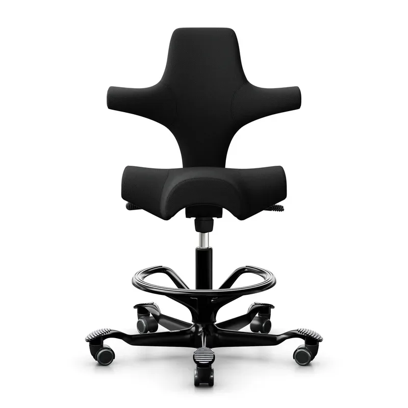 Counter stool HAG Capisco 8106, Black/Black, New, Bar stool - Practical & comfortable
