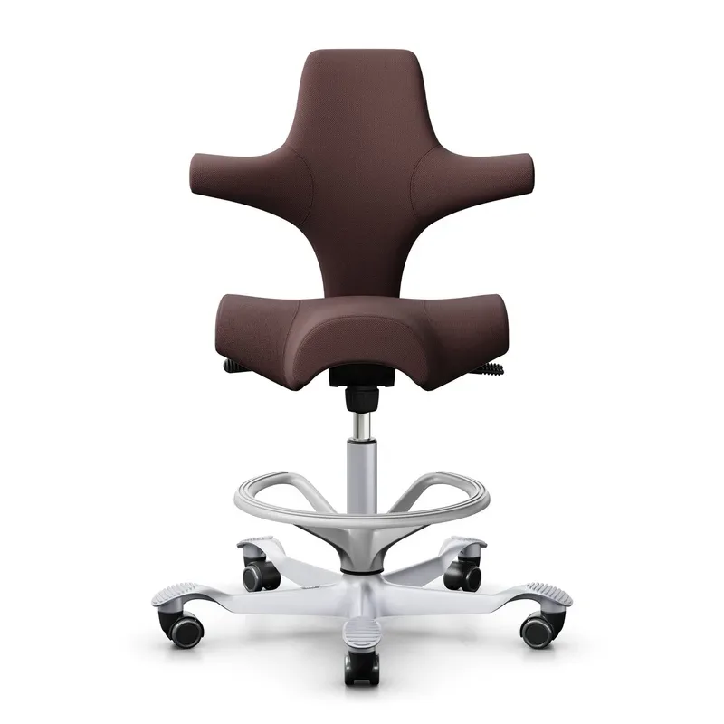 Counter stool HAG Capisco 8106, Brown/Silver gray, New, Bar stool - Practical & comfortable