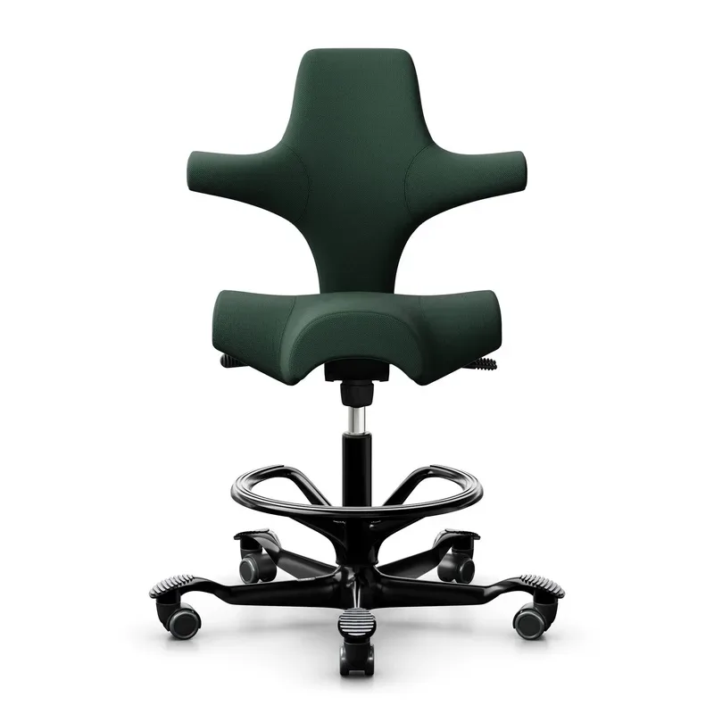 Counter stool HAG Capisco 8106, Dark green/Black, New, Bar stool - Practical & comfortable