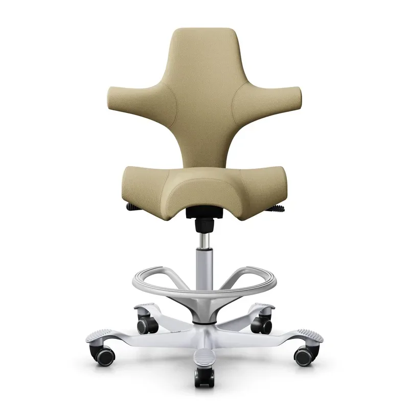 Counter stool HAG Capisco 8106, Yellow/Silver gray, New, Bar stool - Practical & comfortable