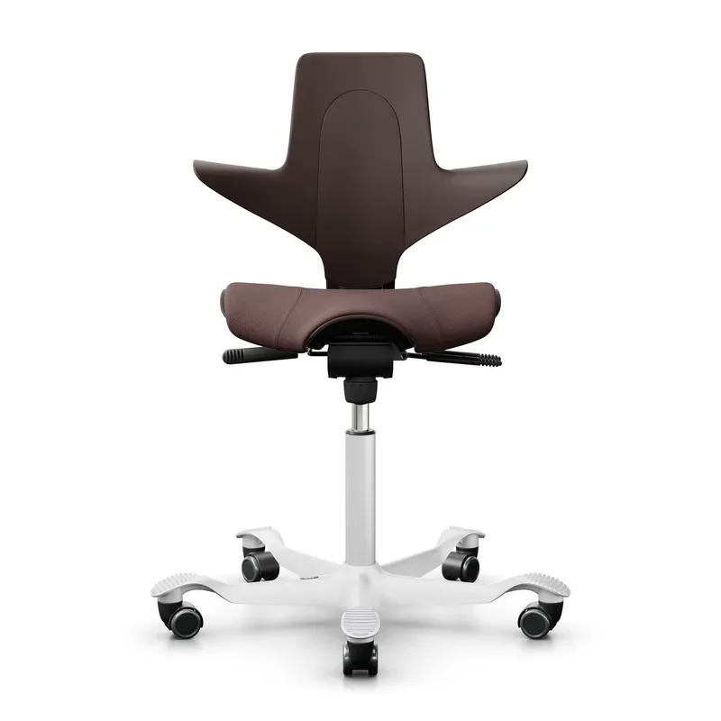 Saddle chair HAG Capisco Puls 8020, Brown/White, New, Ergonomic chair - ideal for flexible working