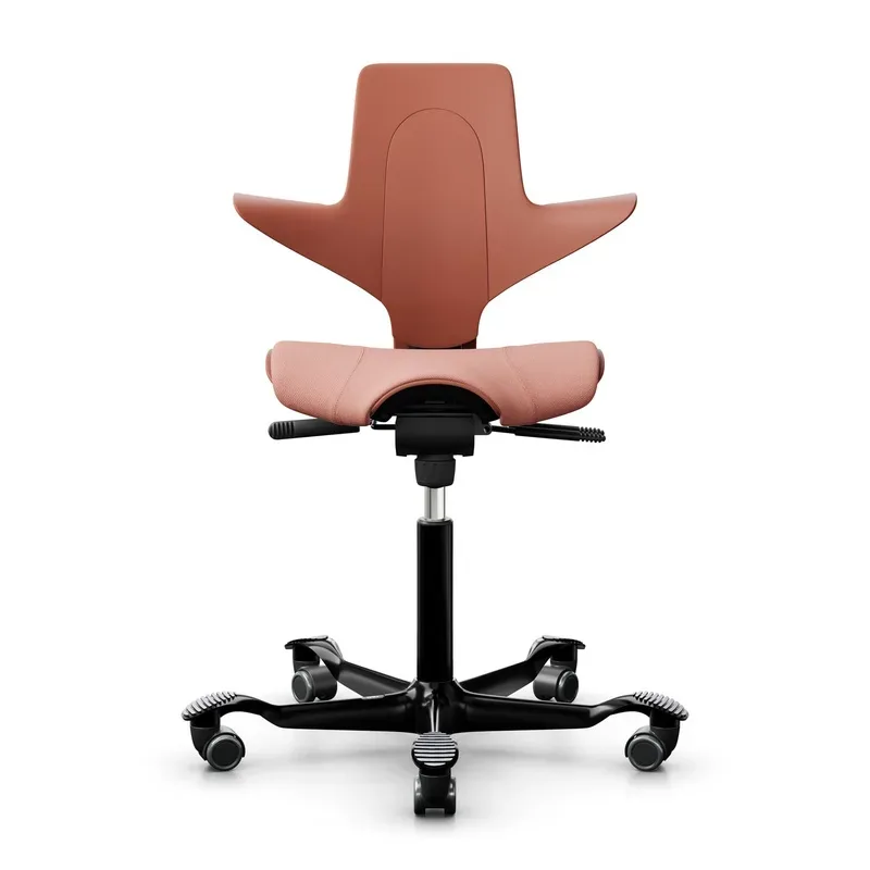 Saddle chair HAG Capisco Puls 8020, Pink/Black, New, Ergonomic chair - ideal for flexible working