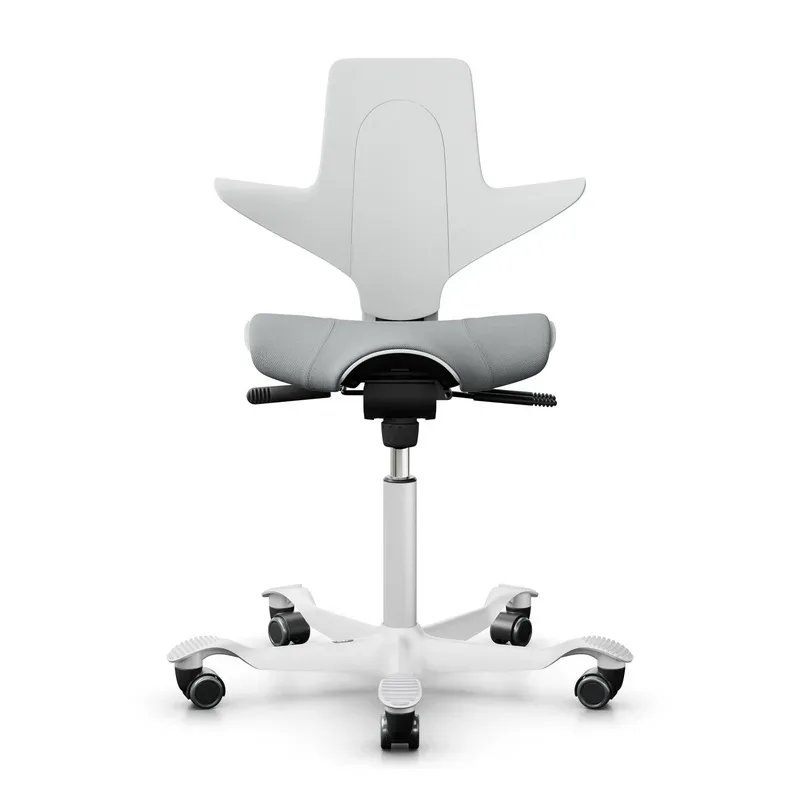 Saddle chair HAG Capisco Puls 8020, White/White, New, Ergonomic chair - ideal for flexible working