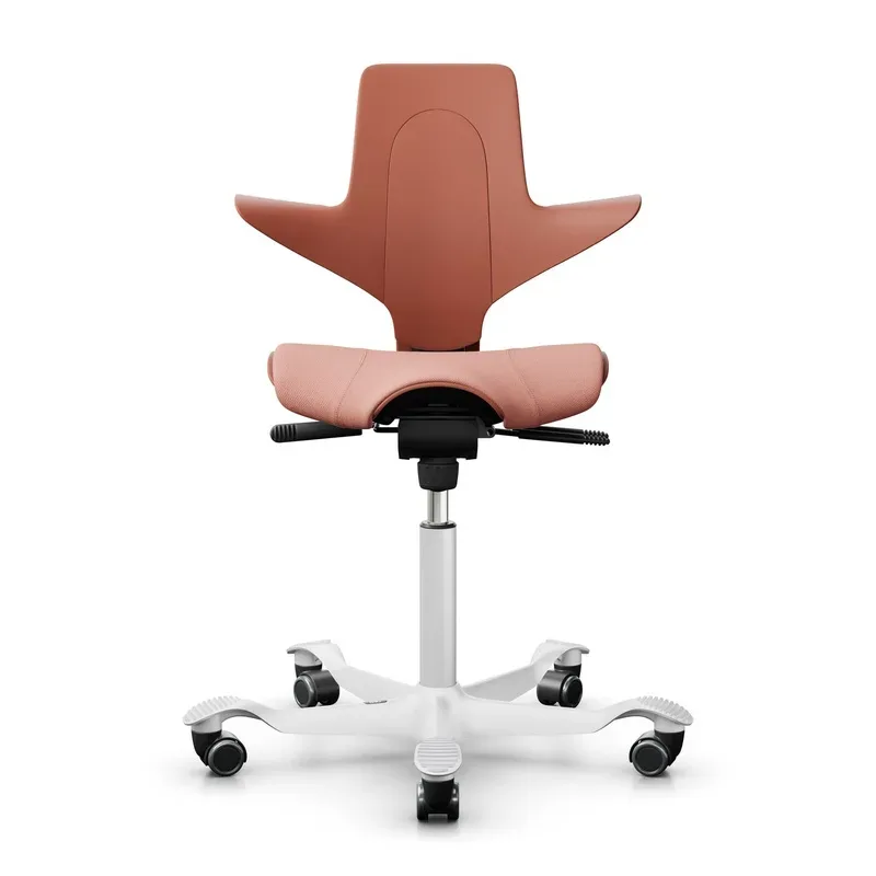 Saddle chair HAG Capisco Puls 8020, Pink/White, New, Ergonomic chair - ideal for flexible working