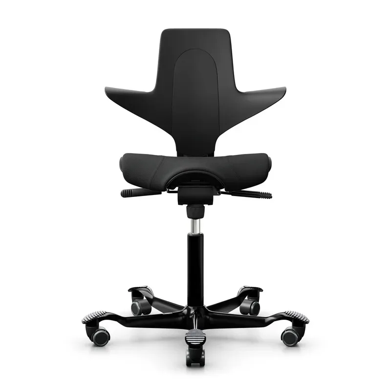 Saddle chair HAG Capisco Puls 8020, Black/Black, New, Ergonomic chair - ideal for flexible working