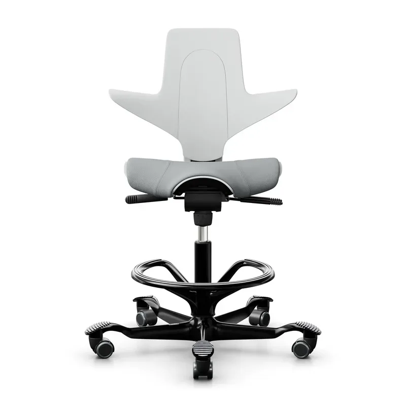 Counter stool HAG Capisco Puls 8020, White/Black, New, Bar stool - Practical & comfortable