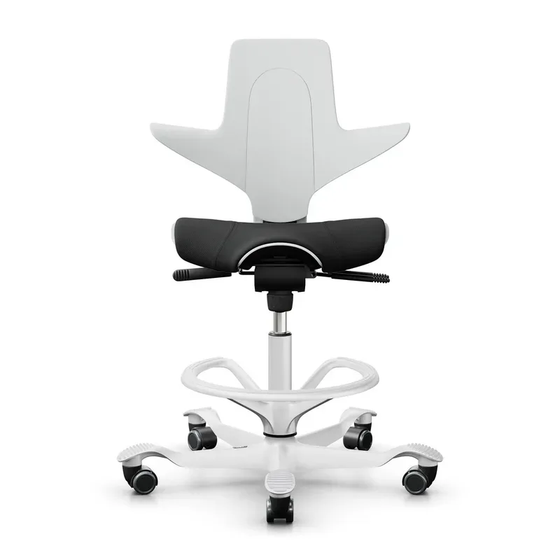Counter stool HAG Capisco Puls 8020, White-black/White, New, Bar stool - Practical & comfortable