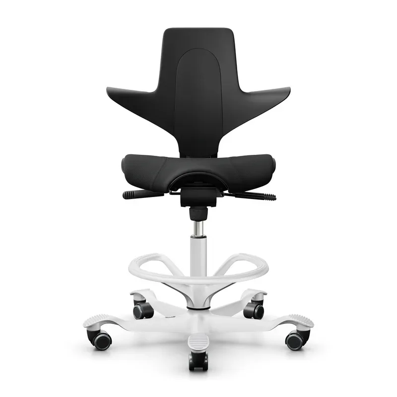 Counter stool HAG Capisco Puls 8020, Black/White, New, Bar stool - Practical & comfortable