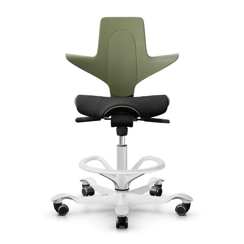 Counter stool HAG Capisco Puls 8020, Green-black/White, New, Bar stool - Practical & comfortable