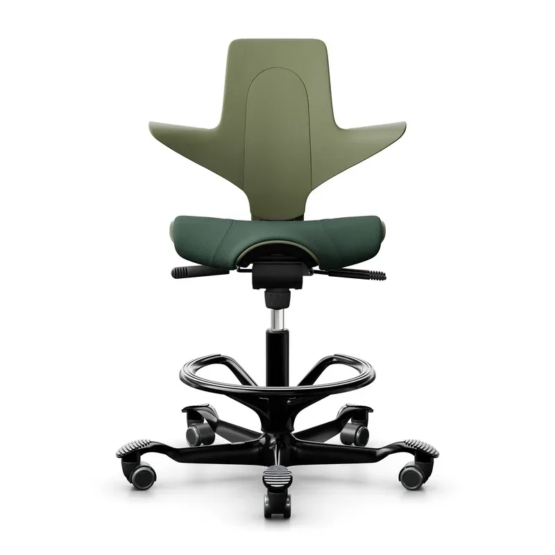 Counter stool HAG Capisco Puls 8020, Green/Black, New, Bar stool - Practical & comfortable