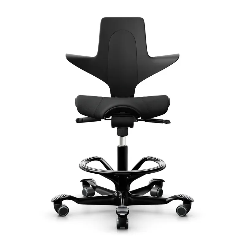 Counter stool HAG Capisco Puls 8020, Black/Black, New, Bar stool - Practical & comfortable