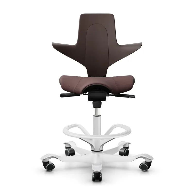 Counter stool HAG Capisco Puls 8020, Brown/White, New, Bar stool - Practical & comfortable