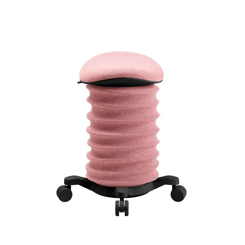 Height-adjustable office stool Topstar Sitness Pink/Black, Hard floor castors, Dynamic sitting - ideal for healthy sitting