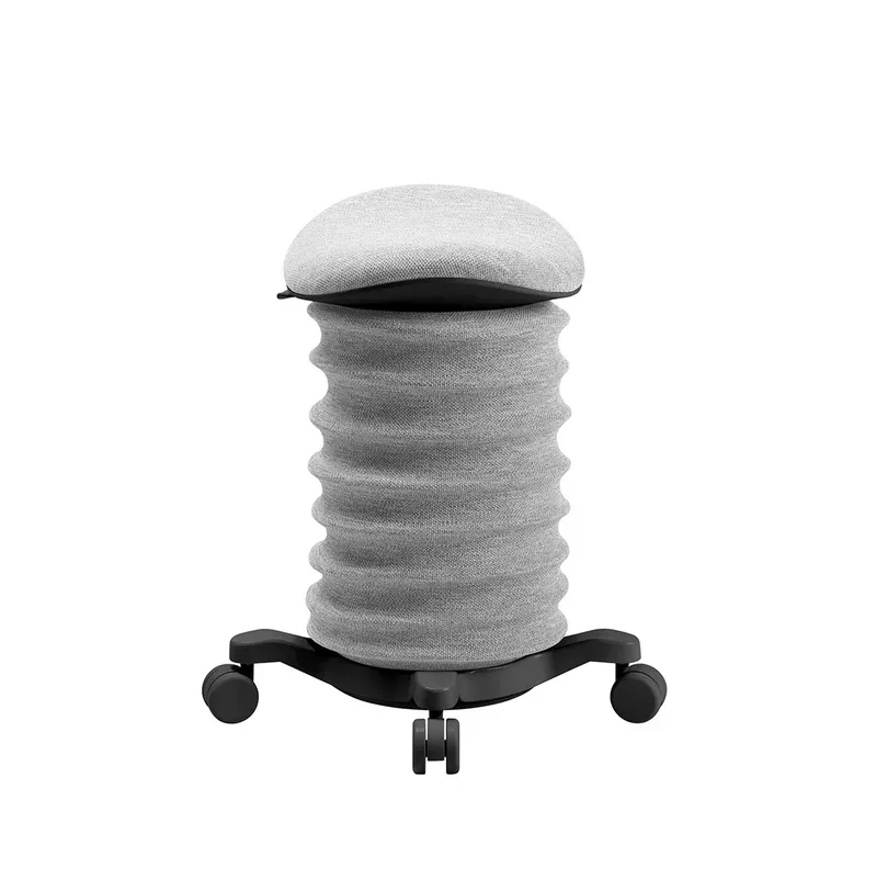 Height-adjustable office stool Topstar Sitness Gray/Black, Hard floor castors, Dynamic sitting - ideal for healthy sitting