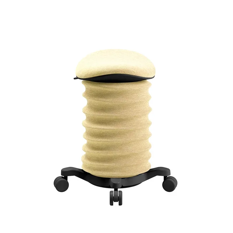 Height-adjustable office stool Topstar Sitness Yellow/Black, Hard floor castors, Dynamic sitting - ideal for healthy sitting